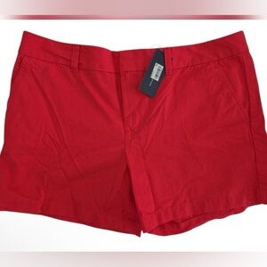 Tommy Hilfiger Vibrant Red Women's Shorts Casual Summer Spring Chinos Vacation